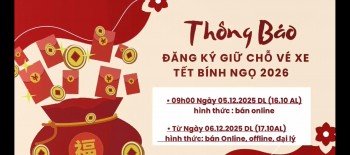 🧧🧧🧧 Thông báo đăng ký giữ chỗ vé xe tết Bính Ngọ 2026 🧧🧧🧧